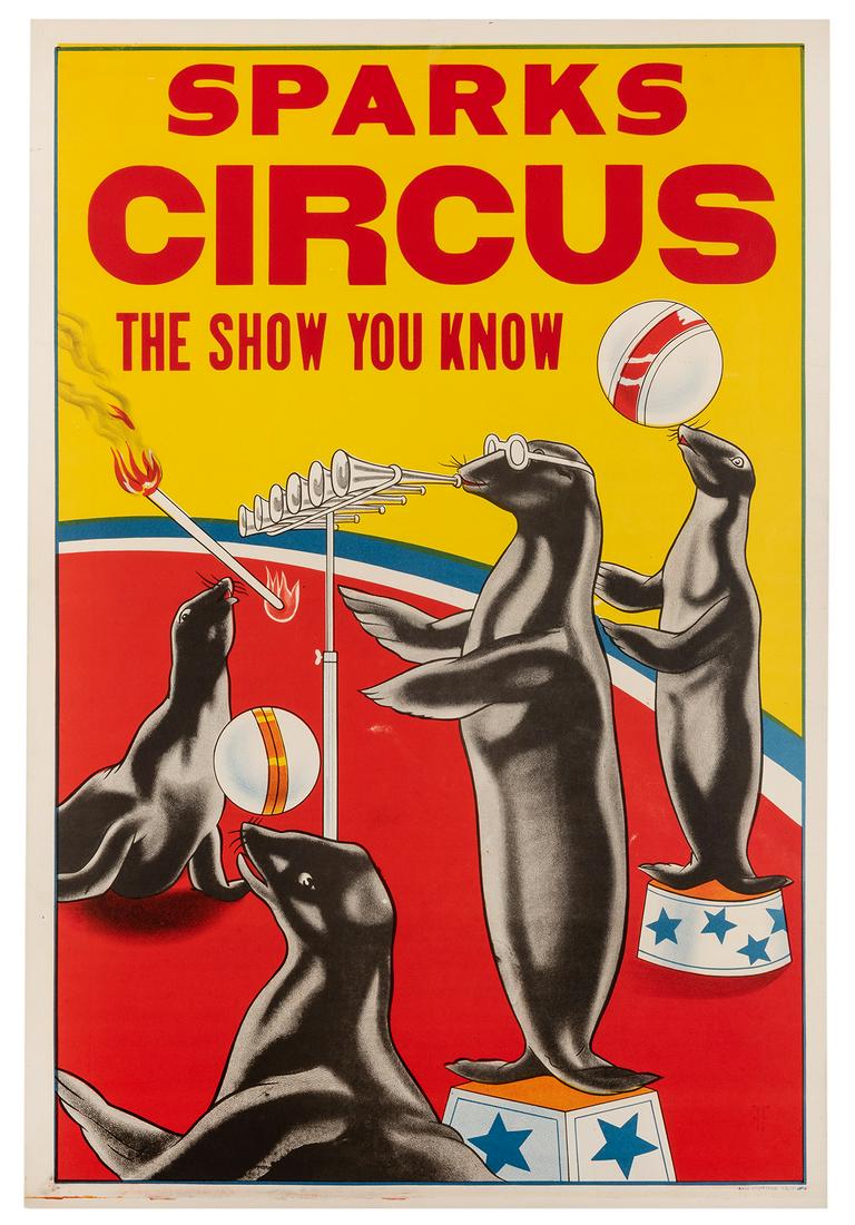 Sparks Circus. Trained Seals. (1 of 1)