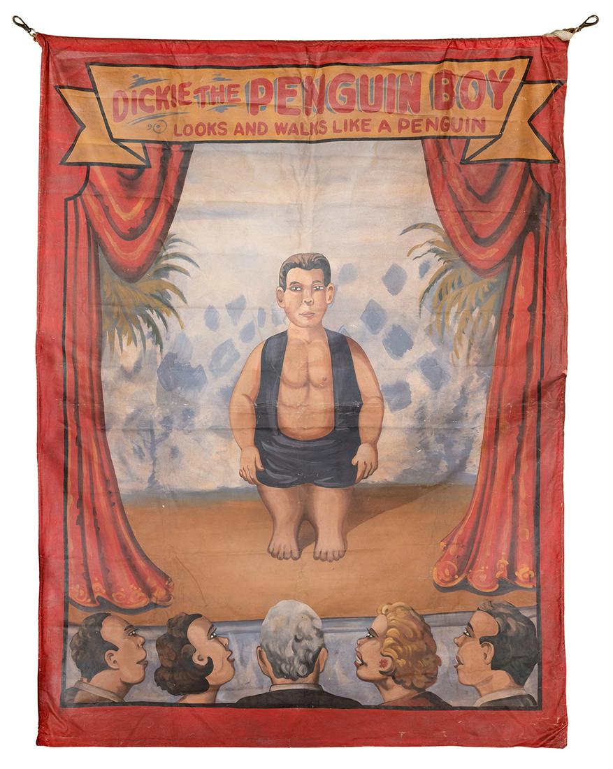 Dickie the Penguin Boy. Sideshow Banner. (1 of 1)