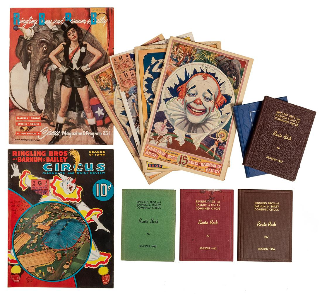 Collection of Circus Route Books and Ephemera. (1 of 1)