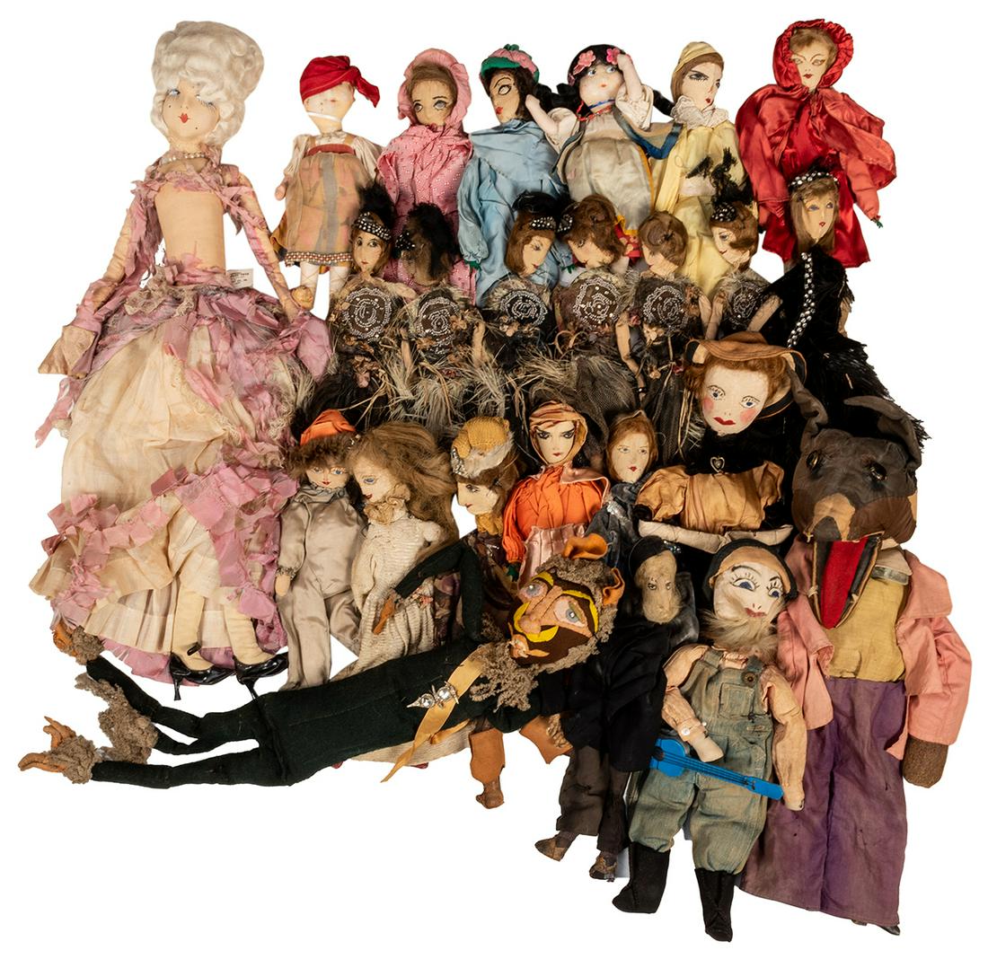 Collection of Cloth Puppets. 24 pcs. (1 of 1)