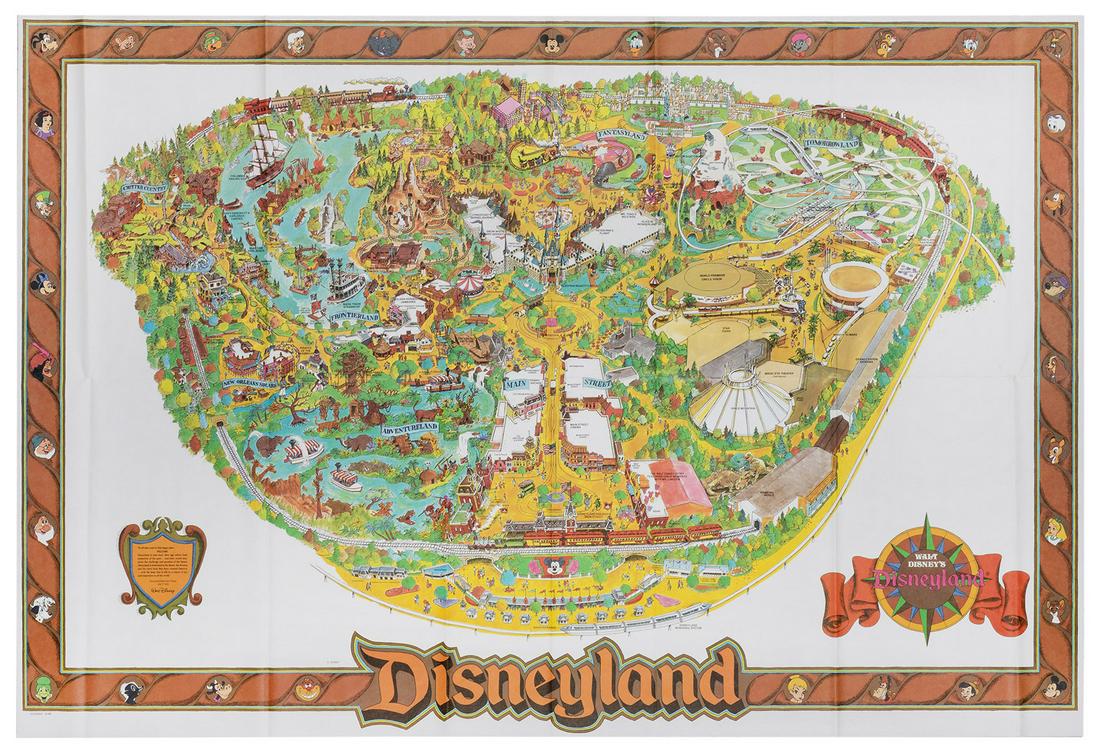Disneyland 1989 Souvenir Map. (1 of 1)
