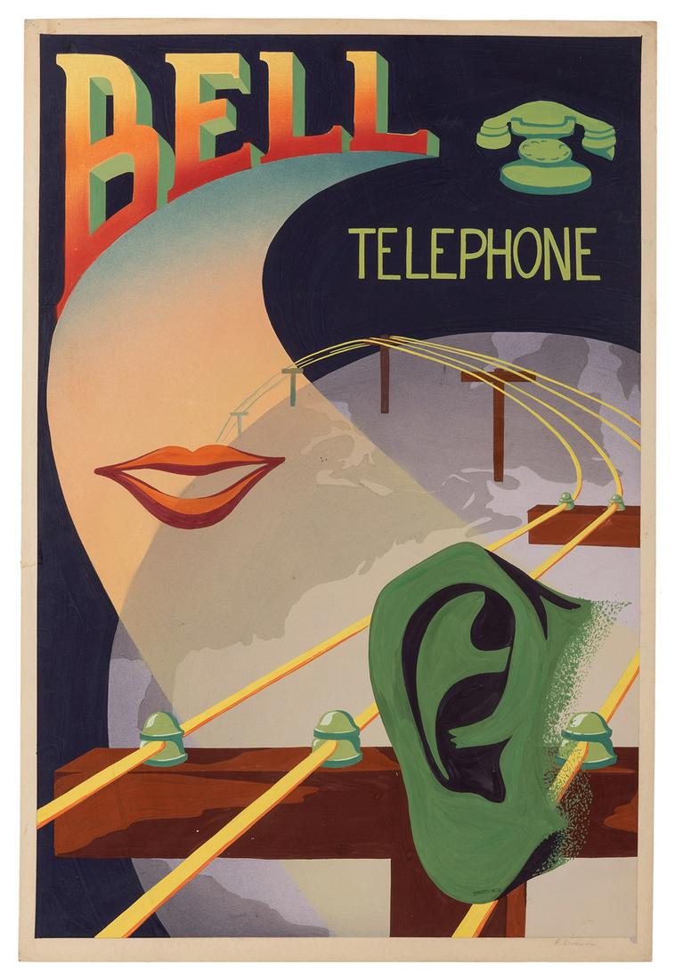 Bell Telephone. Original Poster Art. (1 of 1)