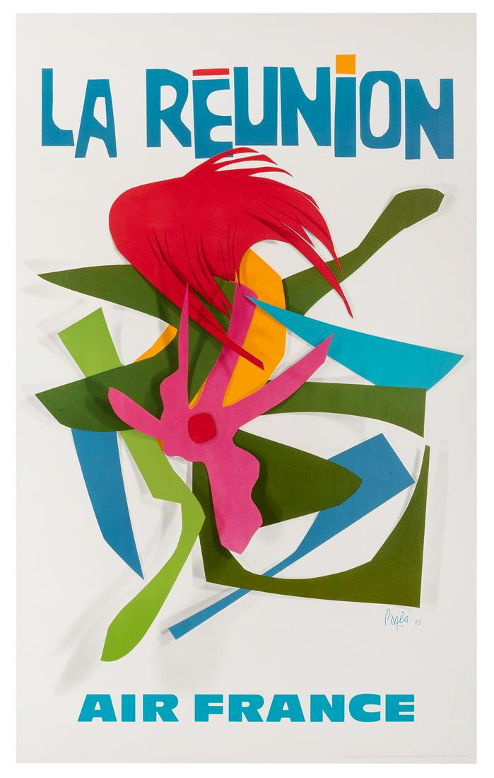 Pages, Raymond (b. 1923). Air France. Le Reunion. (1 of 1)