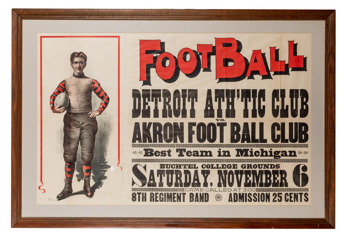 [Sports—Football] Early Football Lithograph (1 of 1)