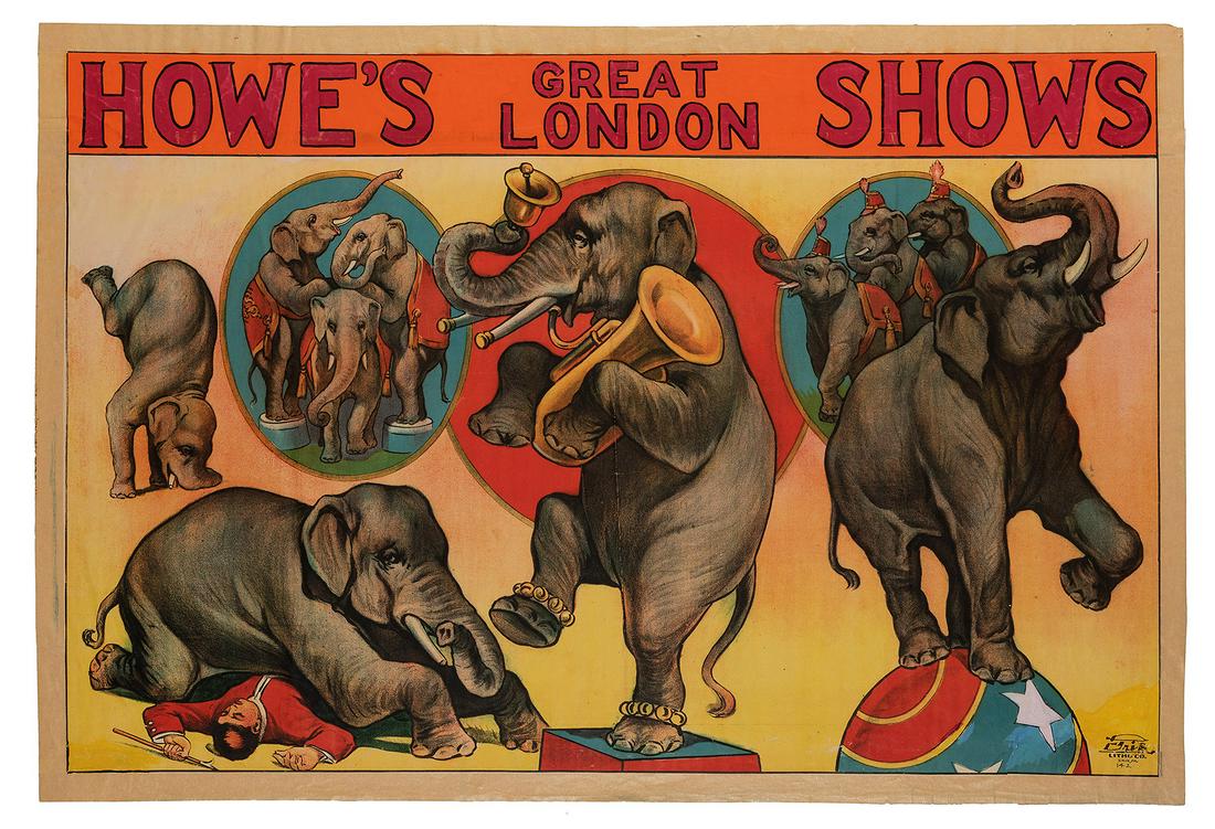 Erie Circus Stock Poster. Trained Elephants. (1 of 1)