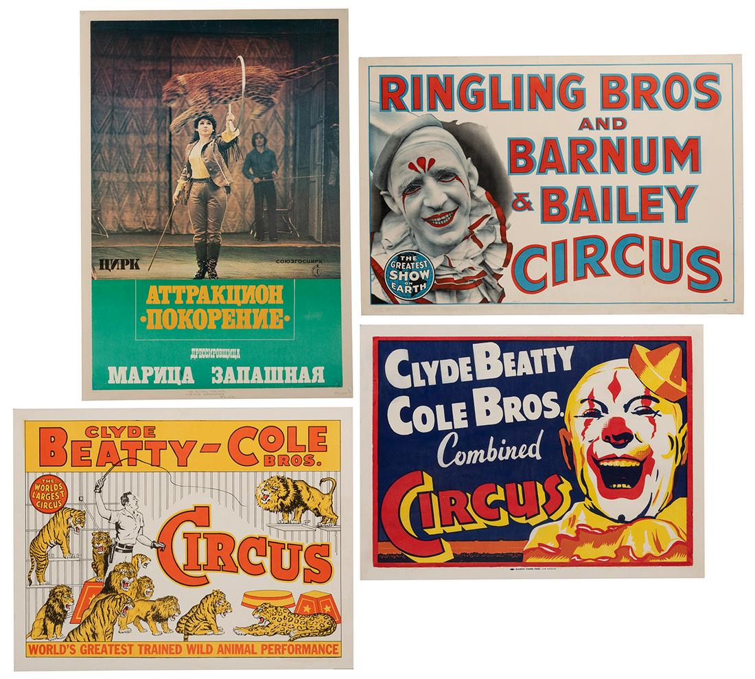 Group of Four Circus Posters. (1 of 5)