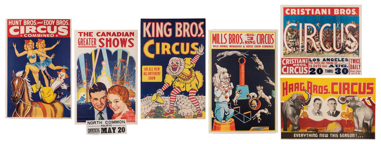 Group of 6 Vintage Circus Posters. (1 of 7)