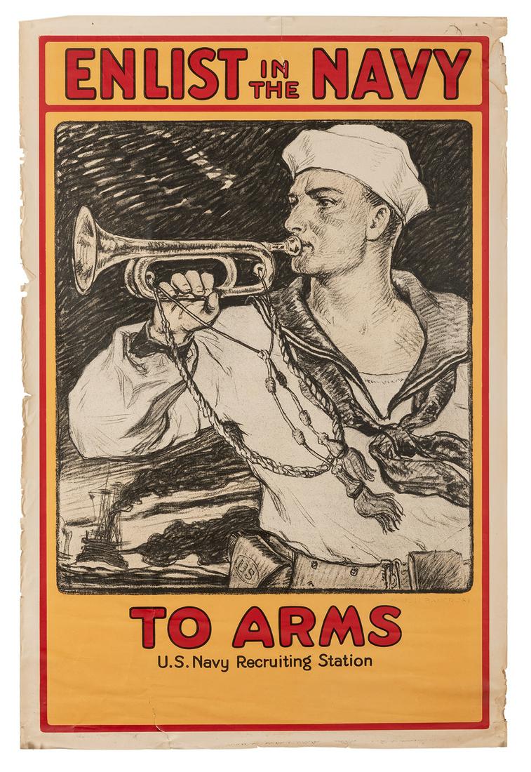 To Arms / Enlist in the Navy. Circa 1917. (1 of 1)