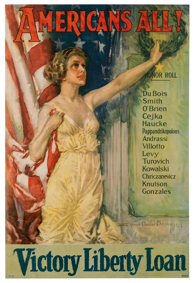 Christy, Howard Chandler (1872-1952). Americans All! (1 of 1)