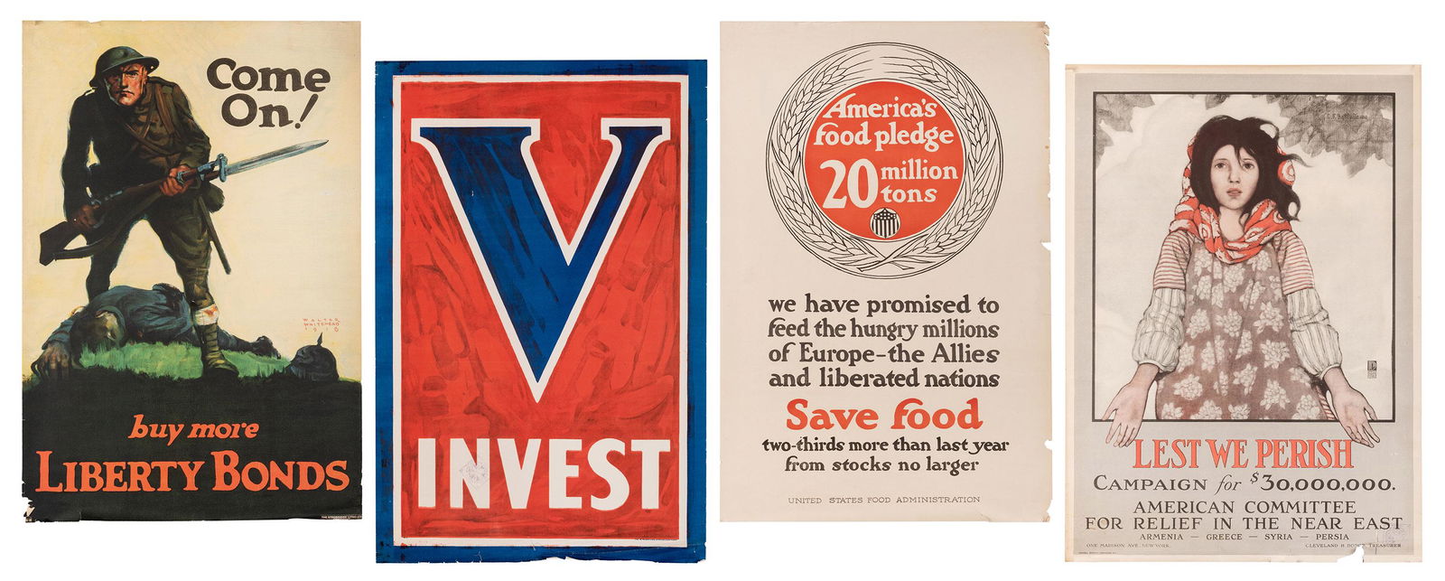 Four World War I Posters. (1 of 5)