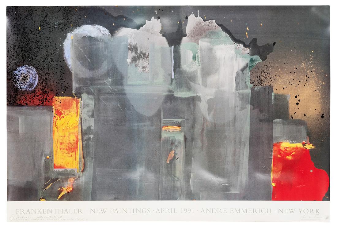 Frankenthaler. New Paintings. 1991. Signed Gallery (1 of 3)