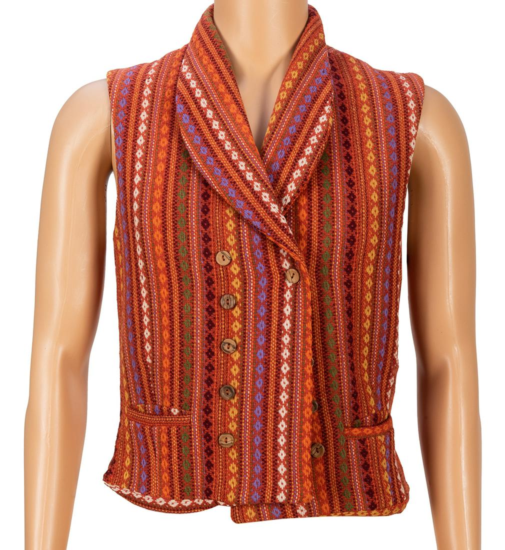 Animal Kingdom Castmember Vest.: Animal Kingdom Castmember Vest. Size 38. Male. Double-breasted. Illegible tag.