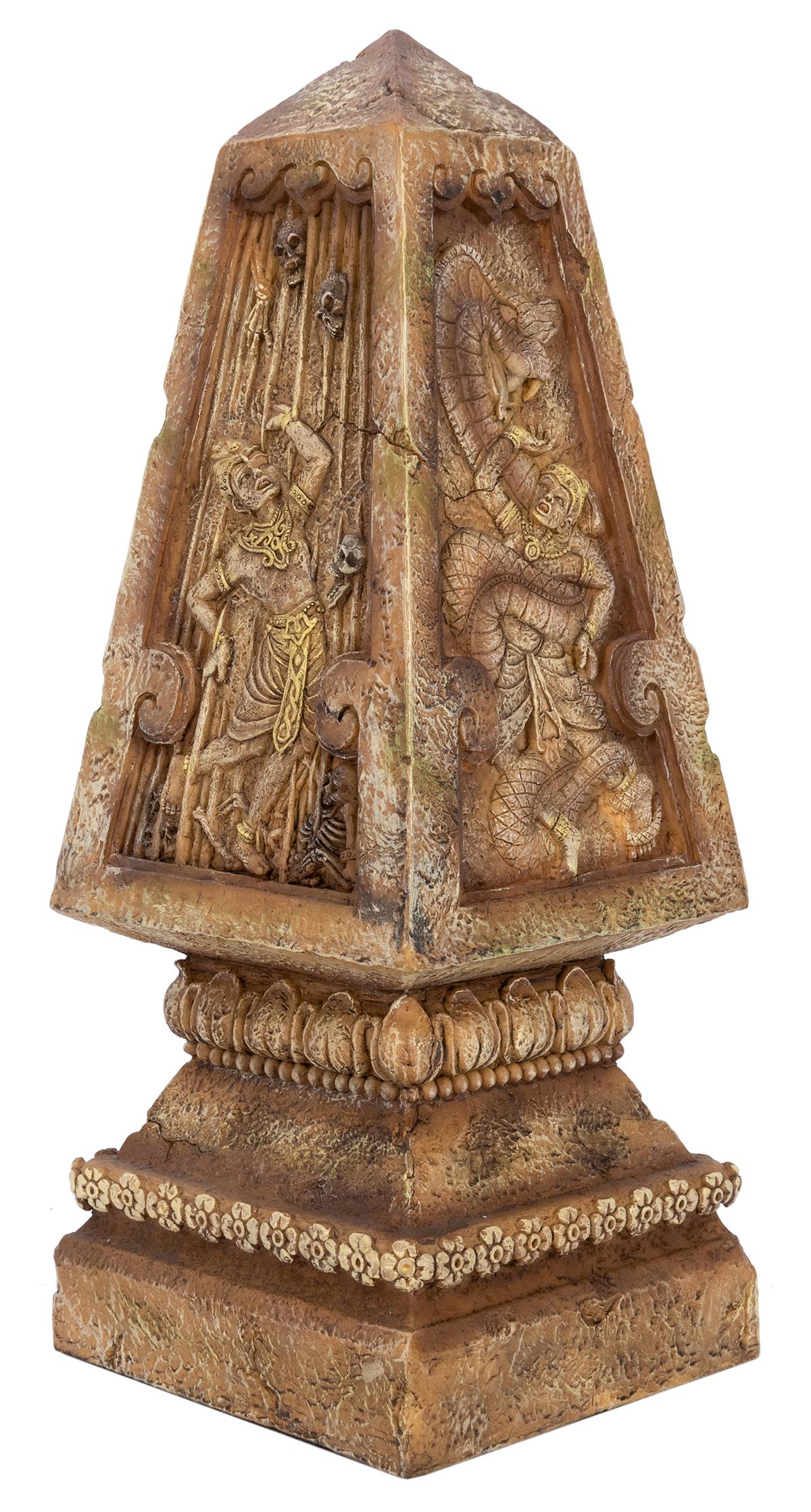 Indiana Jones 10th Anniversary Event Obelisk.: Indiana Jones 10th Anniversary Event Obelisk. Sold by RSP at event, reproduction of obelisk found in the queue, 10” tall, heavy resin, highly detailed, Ltd. edition of 300.