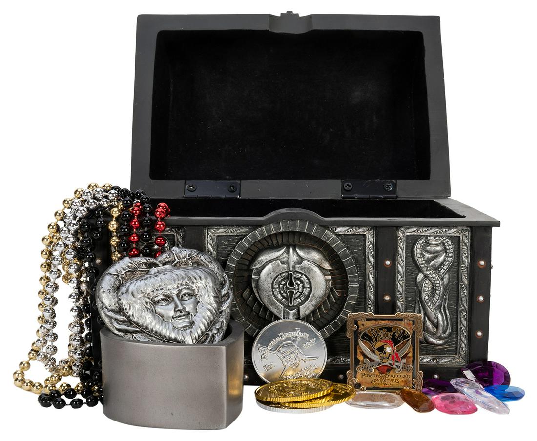 Pirates of the Caribbean Davy Jones Chest Event Gift.: Pirates of the Caribbean Davy Jones Chest Event Gift. Pirates Event gift reproduction of Davy Jones Chest measuring 9 x 6 x 6”. Inside is a heart-shaped box (3 x 3 x 2”) with a skull and c