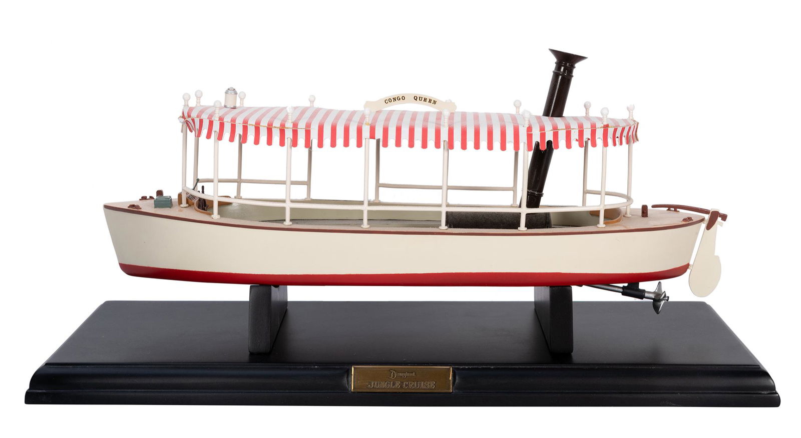 Disneyland’s 50th Anniversary Jungle Cruise Boat: Disneyland’s 50th Anniversary Jungle Cruise Boat Sculpture. “Jungle Cruise Jungle River Boat” designed for Disneyland’s 50th Anniversary by Rich Allsmiller and William Babingto