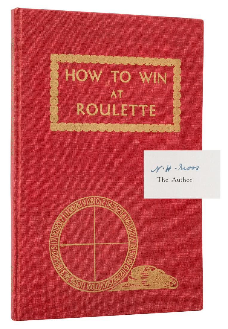 Moos, N.H. How to Win at Roulette.: Moos, N.H. How to Win at Roulette. [Los Angeles, 1944]. Original red cloth stamped in gilt. AuthorÂ’s limited edition, number 675 from an unstated limitation, signed and numbered by the author. Ill