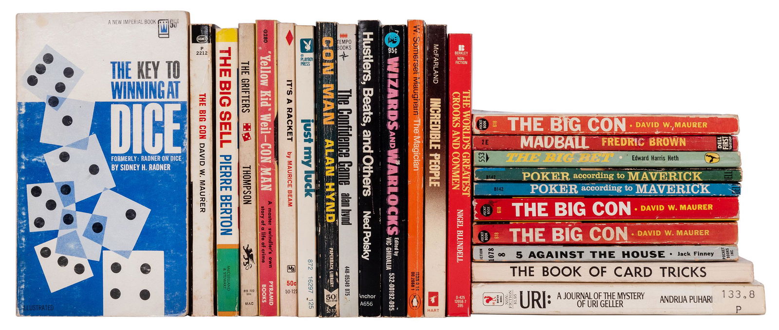 Over 30 Vintage Gambling Crime and Magic Paperbacks. (1 of 1)