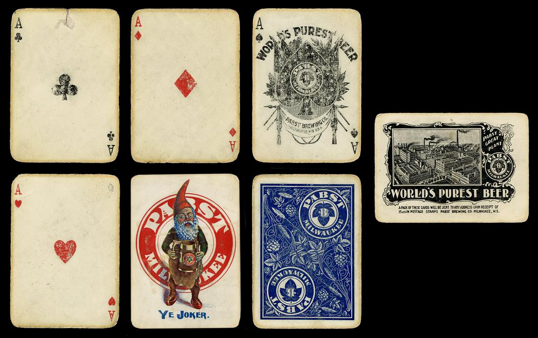 [Breweriana] Pabst Milwaukee Advertising Playing Cards. (1 of 1)
