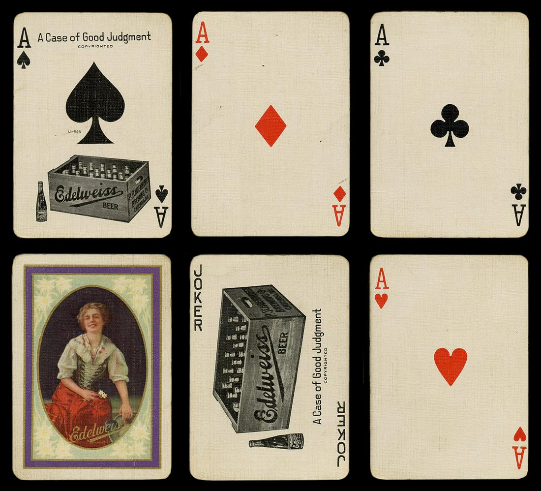 [Breweriana] Edelweiss Beer Advertising Playing Cards. (1 of 2)
