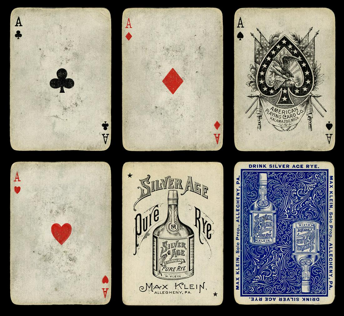 [Alcohol] Silver Age Rye Advertising Playing Cards. (1 of 2)