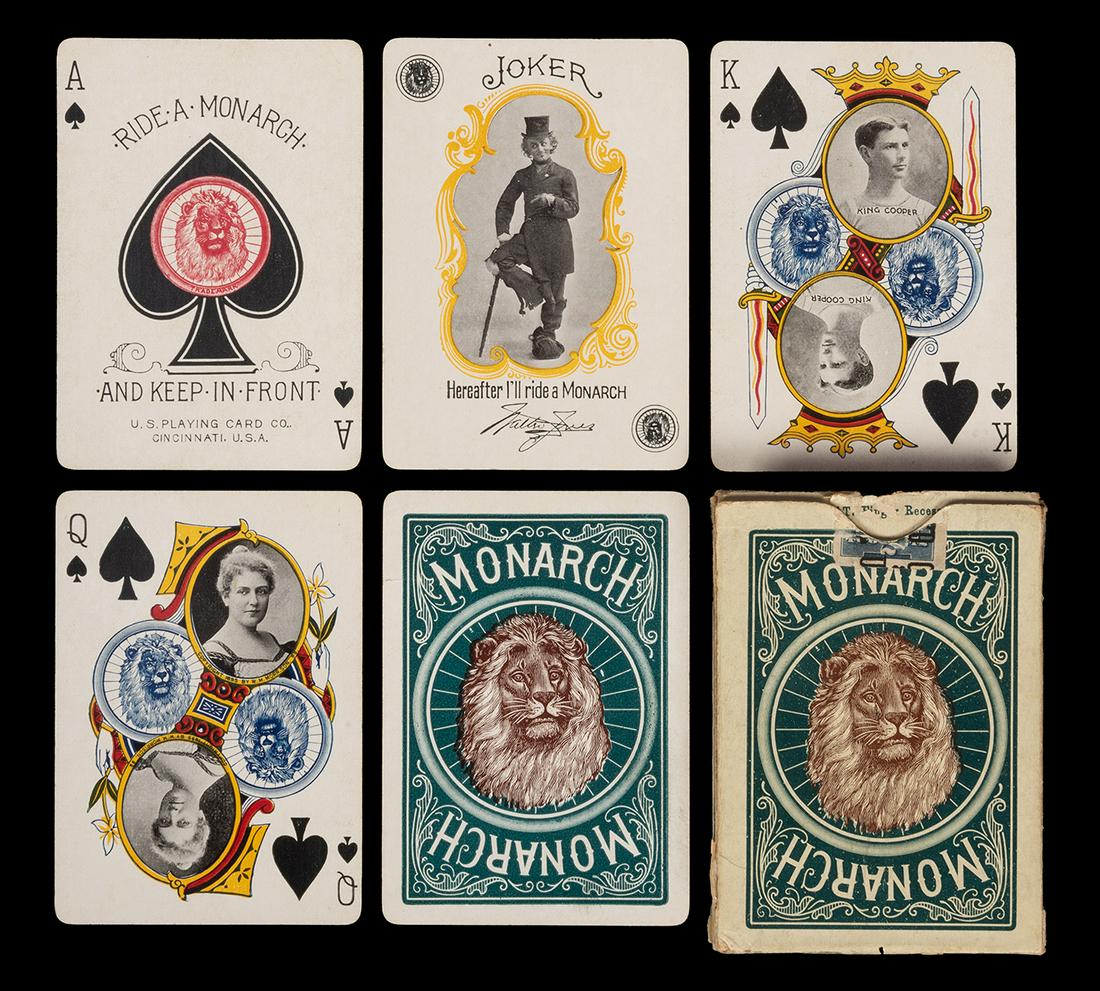 Monarch Bicycle Advertising Playing Cards. (1 of 1)