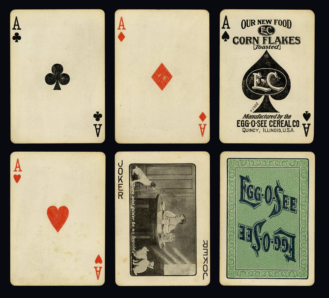 Egg-O-See Corn Flakes Advertising Playing Cards. (1 of 2)