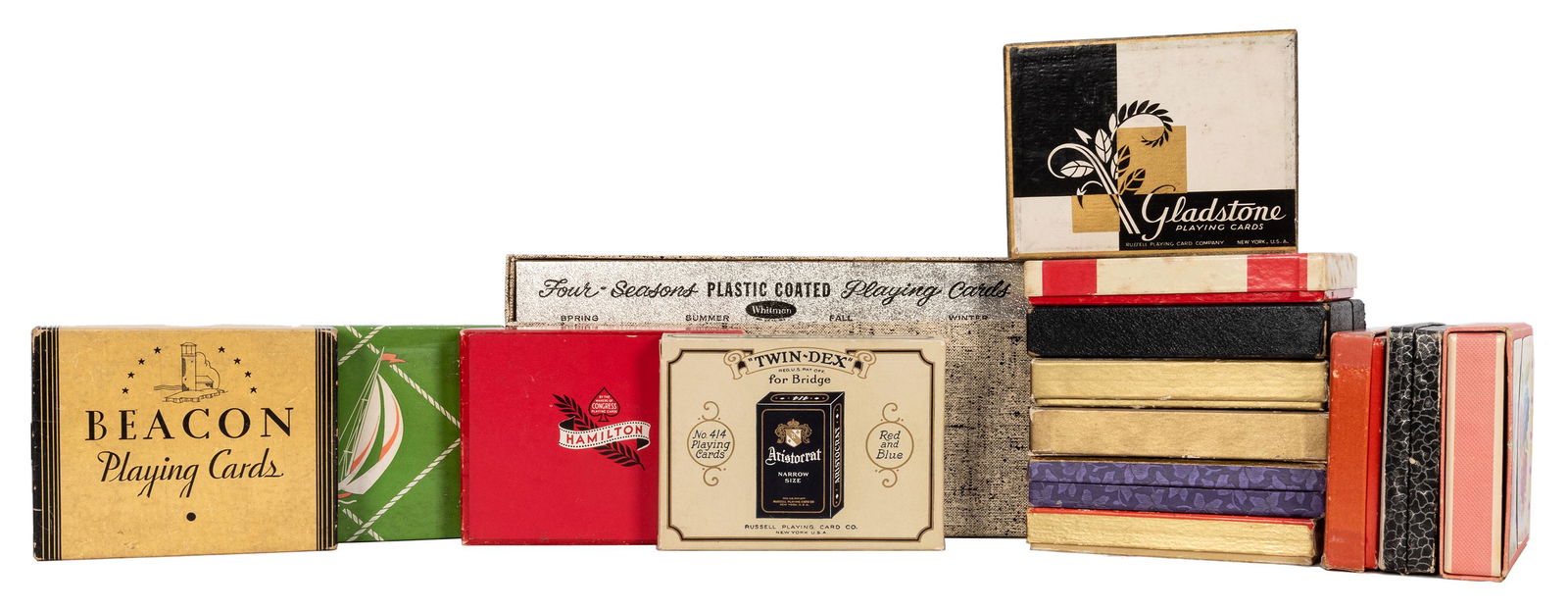 Lot of Vintage Double Deck Sets of Playing Cards. (1 of 3)