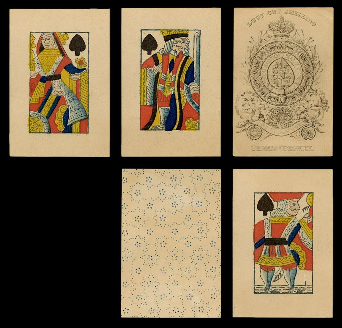 Thomas Creswick Portrait Playing Cards. (1 of 1)