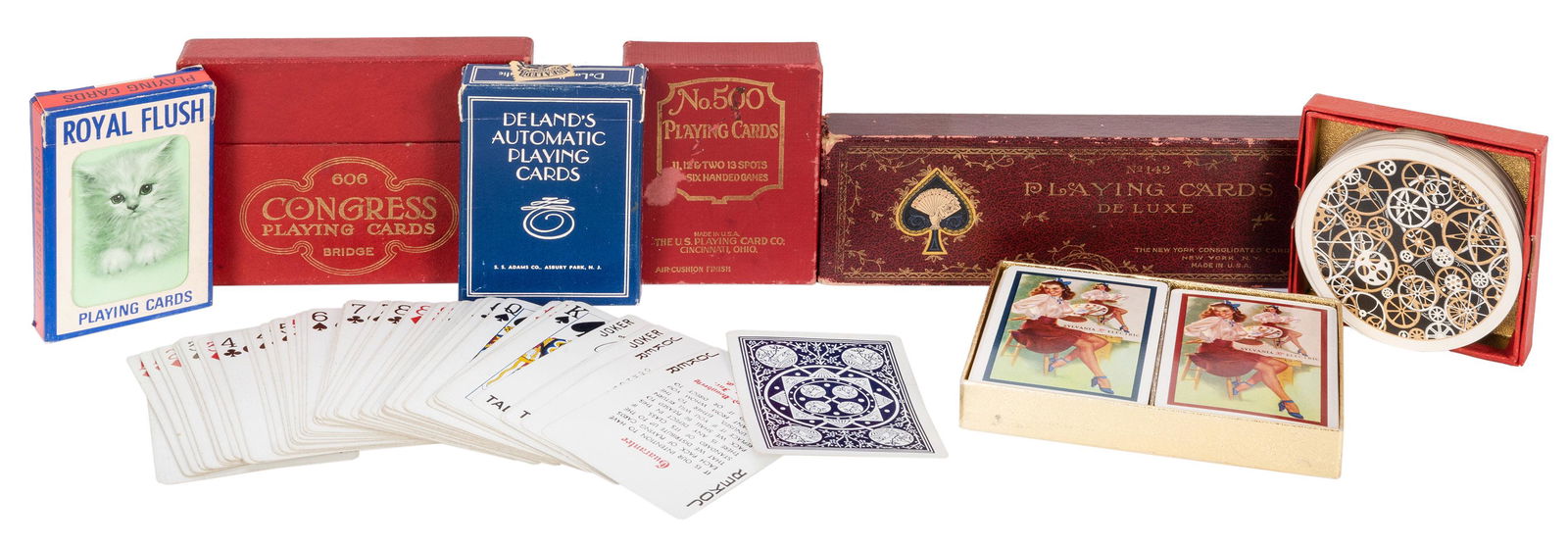 Lot of Collectable Vintage Playing Cards. (1 of 3)