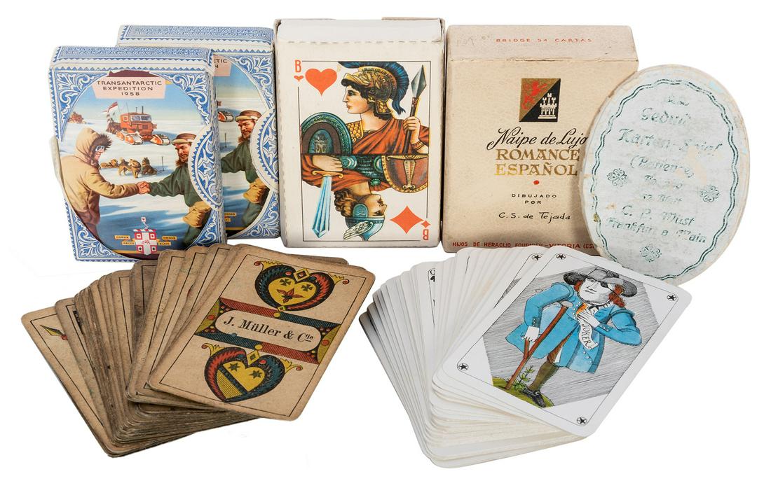 Seven Miscellaneous Vintage Packs of Playing Cards. (1 of 1)