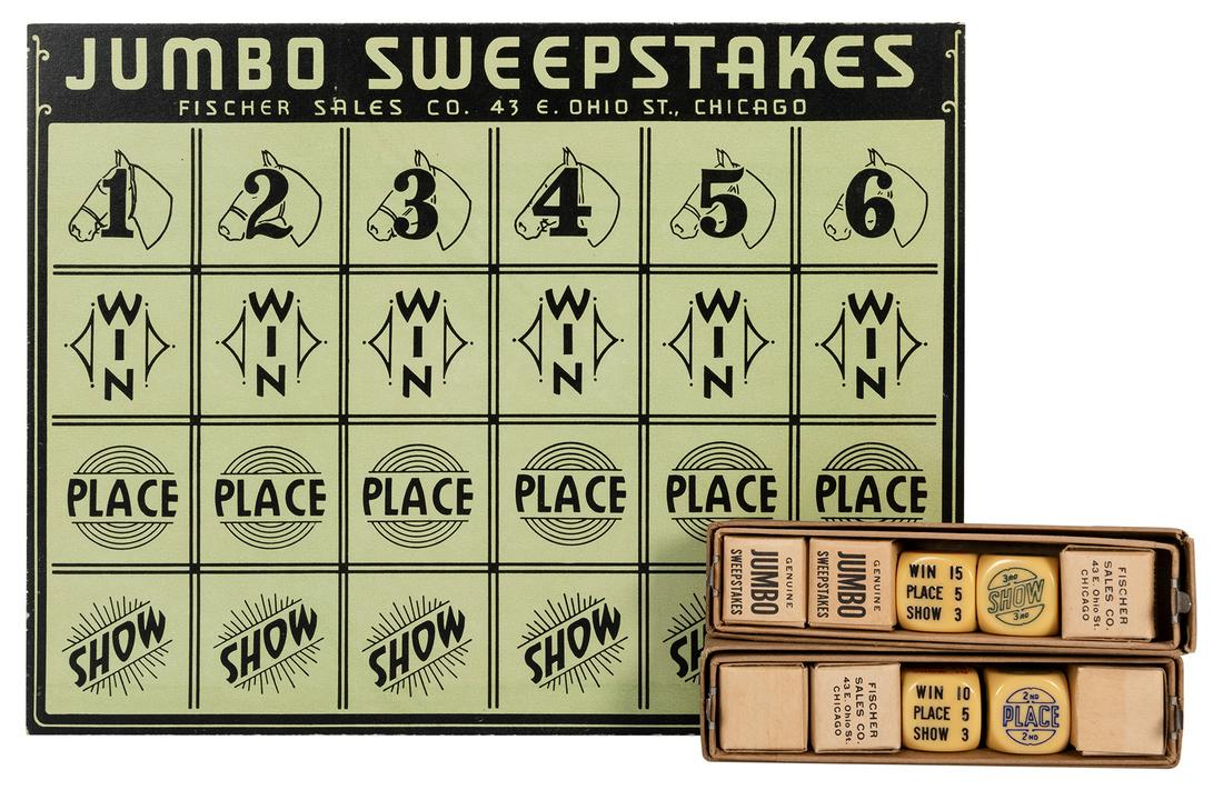 Jumbo Sweepstakes Dice Game. (1 of 1)