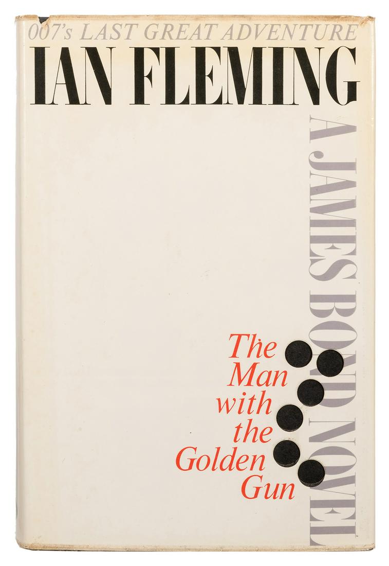 The Man with the Golden Gun.: Fleming, Ian. The Man with the Golden Gun. New York: The New American Library, 1965. First American edition, first printing (stated). Original black boards with decorative stamped golden gun in gilt t