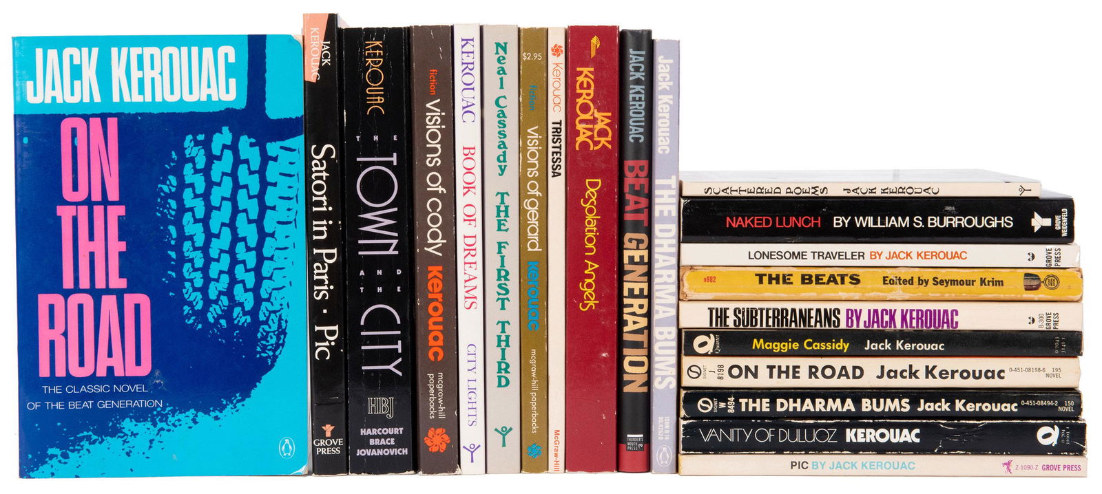 Group of 21 Jack Kerouac and Beat Generation: Kerouac, Jack. Group of 21 Jack Kerouac and Beat Generation Paperbacks, several first paperback editions and printings. Titles include The Beats (1960; first printing); Visions of Gerard (1976; first