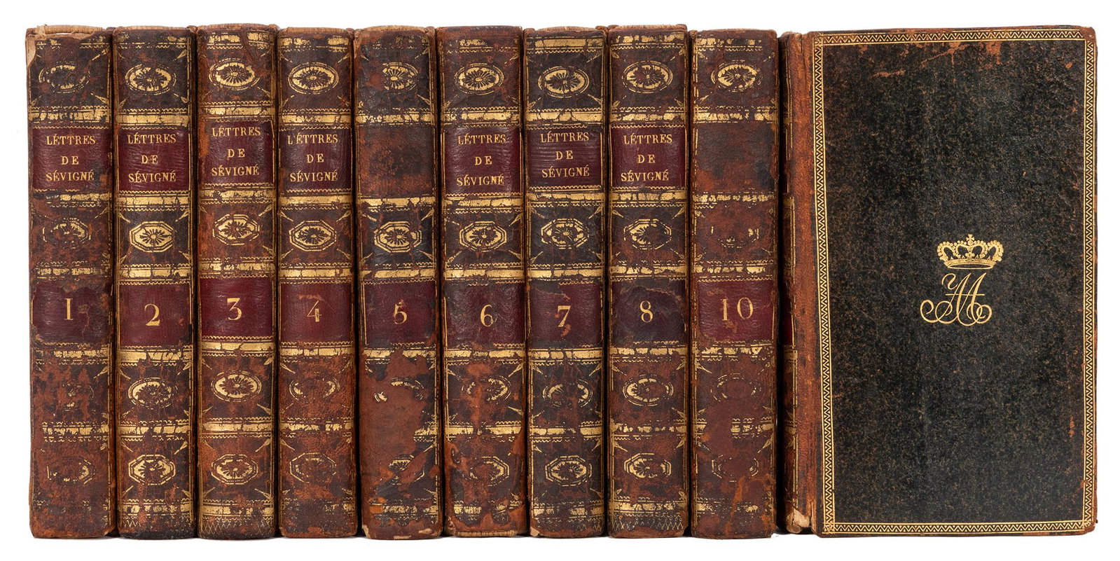 Recueil des Lettres de Madame de Sevigne, [Napoléon: [Napoléon Association] Recueil des Lettres de Madame de Sevigne, [Napoléon Bonaparte association and personally owned copy by Princess Amalie Auguste]. Paris: Bossange, Masson et Besson, 180