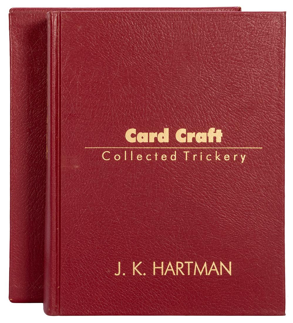 Hartman, J.K. Card Craft. Washington D.C.: Kaufman and: Hartman, J.K. Card Craft. Washington, D.C.: Kaufman and Greenberg, 1991. Number 7 from the publisher’s limited, deluxe edition of 50 copies, bound in maroon textured leather, with matching leath