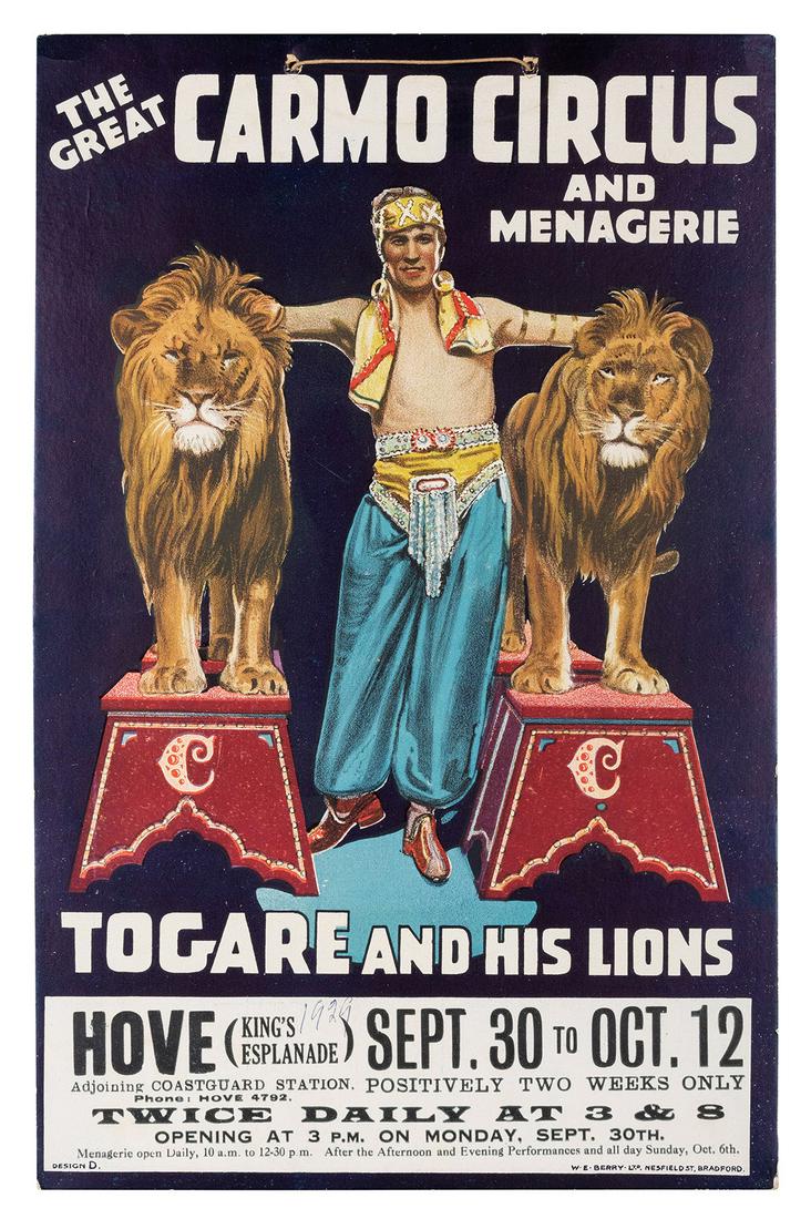 Carmo (Harry Cameron). The Great Carmo Circus and (1 of 1)