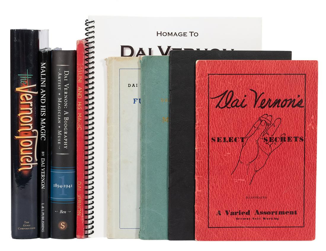 Vernon, Dai. Nine Volumes on the Magic of Dai Vernon.: Vernon, Dai. Nine Volumes on the Magic of Dai Vernon. Including The Vernon Touch (2006); Dai Vernon: A Biography (2006); Malini and His Magic (two edns.); Homage to Dai Vernon (inscribed by Roberto Gi