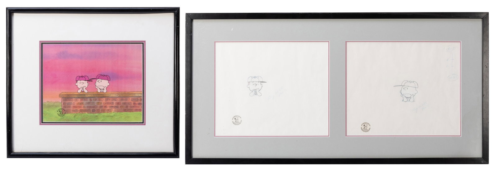 [Schulz, Charles] “It’s Spring Training,: [Schulz, Charles] “It’s Spring Training, Charlie Brown” Original Production Cel and Animation Art. United Feature Syndicate, 1993. Original hand-painted production cel featuring Char