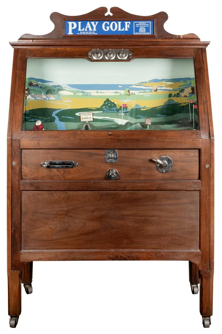 Chester-Pollard 5 Cent Play Golf Arcade Game. 1928. (1 of 3)