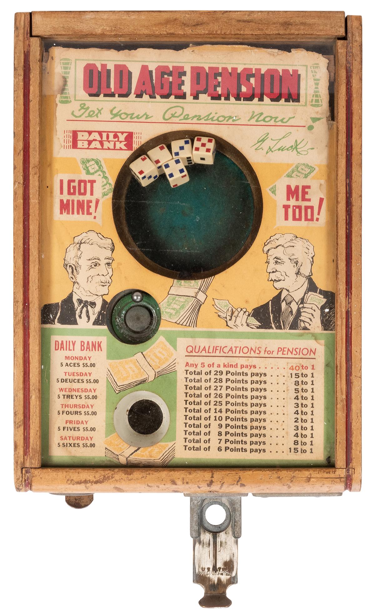 Old Age Pension Trade Stimulator. Chicago: Exhibit (1 of 2)