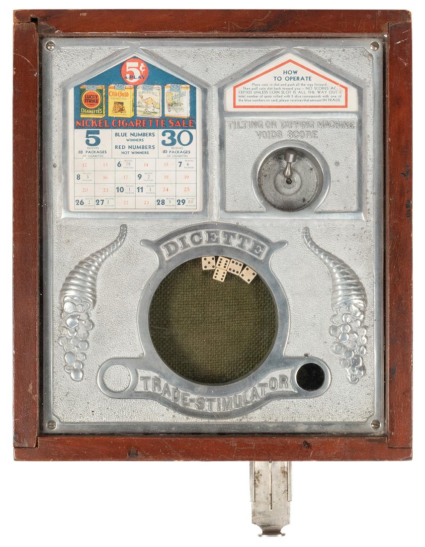 Dicette Trade Stimulator. Chicago: Bally Mfg., 1933. (1 of 2)