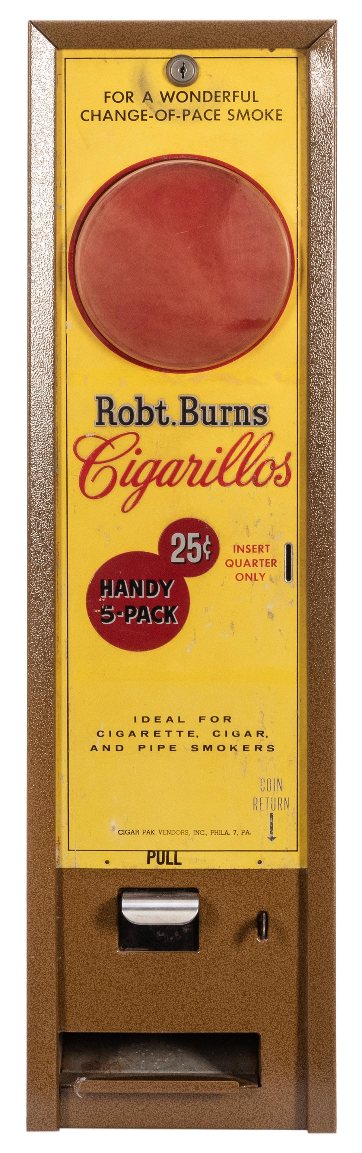 Robert Burns Cigarillo Cigar Vendor. 25-cent cigar (1 of 2)