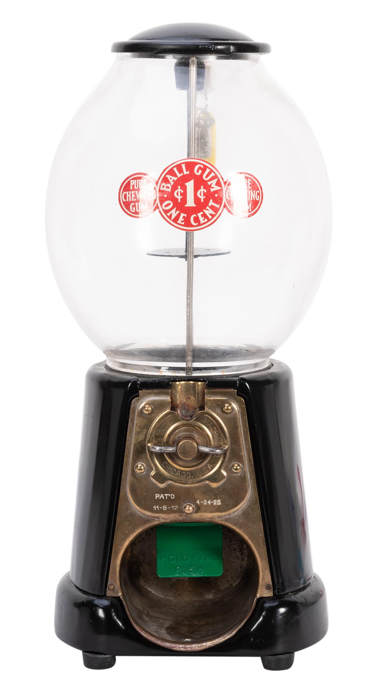 Advance Machine Co. Football Globe Peanut Vendor. (1 of 2)