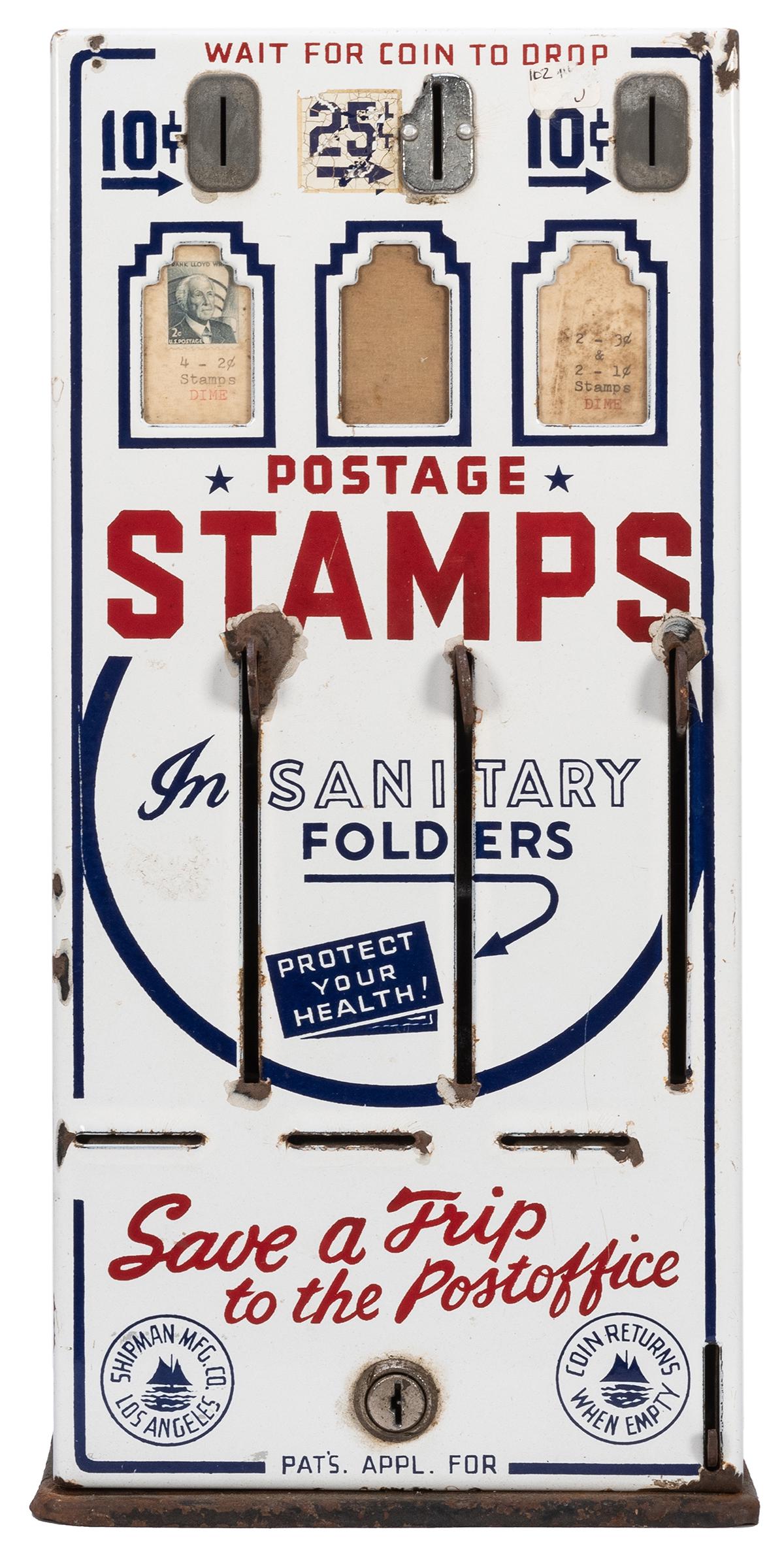 Shipman U.S. Postage Stamps Coin-Operated Vending (1 of 1)