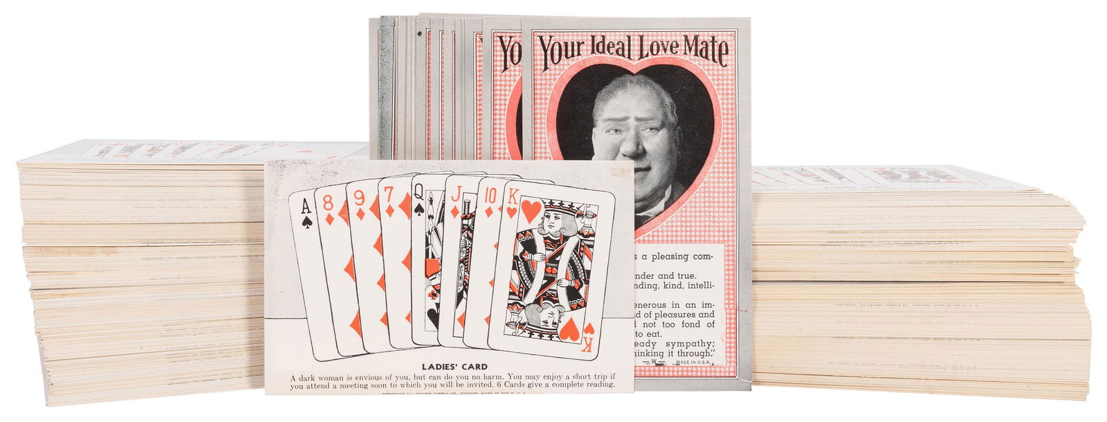 Box of Fortune-Telling Mutoscope Cards. 1939. Box of (1 of 1)