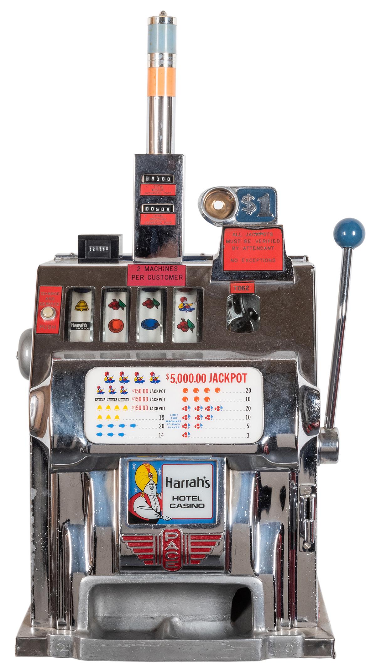Harrah’s $1 Pace Casino Slot Machine. Height (1 of 2)