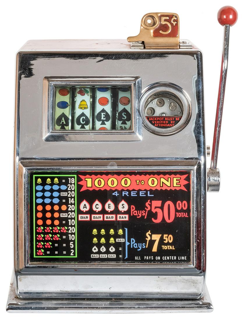 Sparks Nugget 5 Cent Casino Slot Machine. With a small (1 of 2)