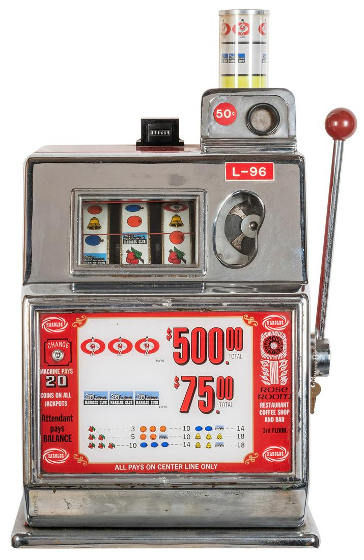 Harold’s Club 50 Cent Casino Slot Machine. Height (1 of 2)