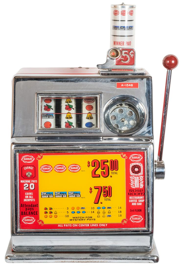 Harold’s Club 5 Cent Casino Slot Machine. Height (1 of 2)