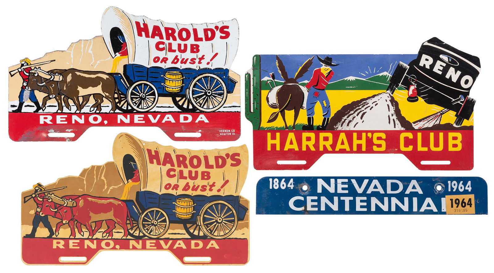 Harold’s Club / Casino License Plate Toppers. (1 of 1)